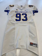 Game Worn Used Nike San Jose State Spartans SJSU Football Jersey Large 11 #93
