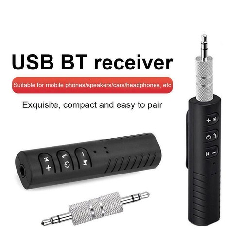 Wireless Bluetooth Receiver AUX 3.5mm Audio Stereo Car Music Free O2C0 L2S1 - Picture 2 of 7