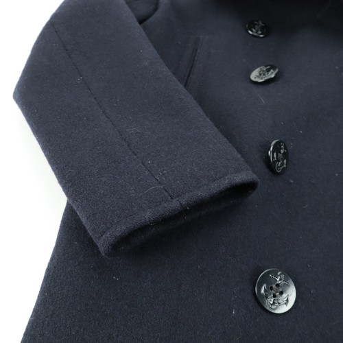 J. Crew Navy 100% Wool Dock Peacoat Jacket Thinsulate Insulated Coat Men Small S - Picture 3 of 20