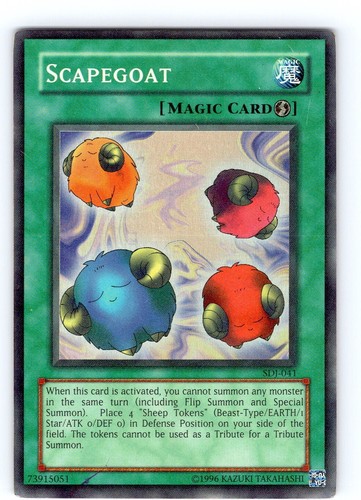 Yugioh Scapegoat SDJ-041 1st Edition. Mint | eBay