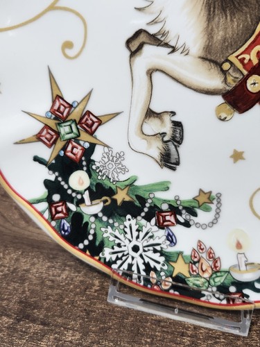 Williams Sonoma TWAS THE NIGHT BEFORE CHRISTMAS Salad Plate Reindeer - Picture 2 of 7