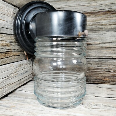 sconce mid century glass modern light