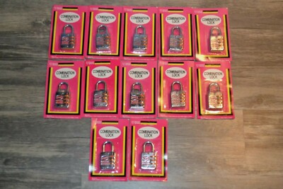 VINTAGE SANYE COMBINATION LOCK LOT OF 12 NEW IN SEALED PACK