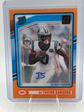 Ja'Tavion Sanders 2024 Clearly Donruss #81 Auto Orange /249
