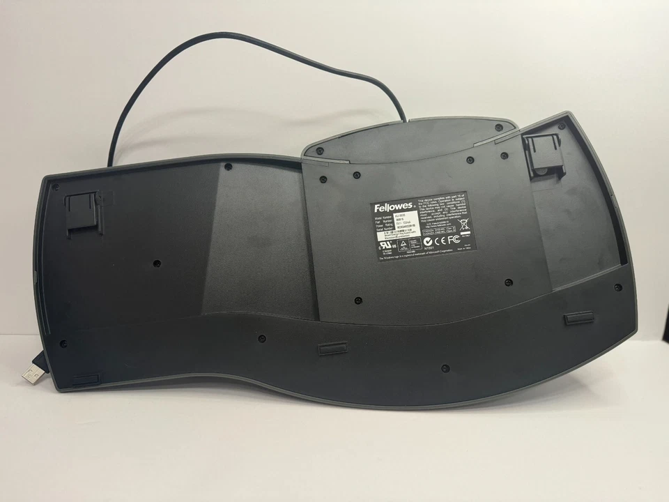 Fellowes KU-9938 Ergonomic Keyboard Wired USB Connection Same Day Shipping - Image 4 of 4