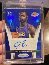 2014-15 PRIZM JULIUS RANDLE ROOKIE BLUE AUTO #5 274/299 