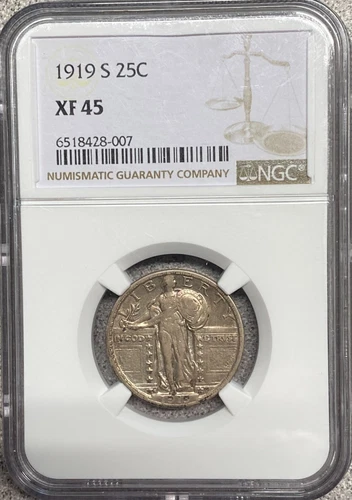 1919-S Standing Liberty Quarter NGC XF45
