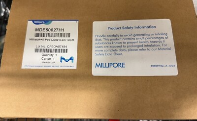 Millistak+  Pod Depth Filter, DE50 media series, 0.027 ㎡ surface area, 1/4 in.
