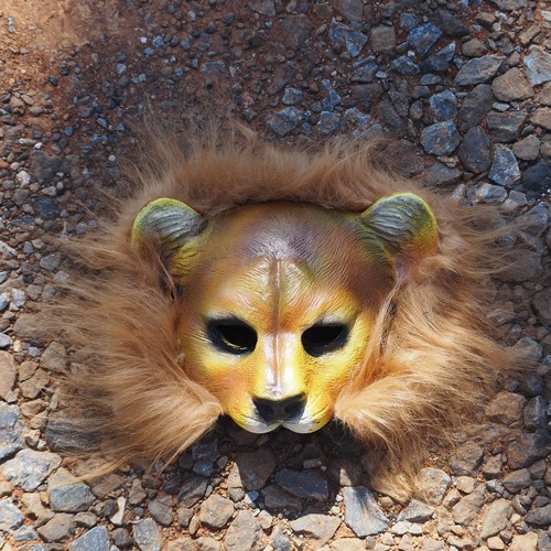 Cosplay Simba The King Lion Face Mask Halloween Animals Head Masquerade Masks - Picture 8 of 13