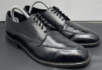 Johnston Murphy Crown Aristocraft Shoes Black Norwegian Toe