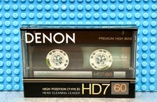 DENON HD-7  60   VS. III    TYPE II   BLANK CASSETTE TAPE (1) (SEALED)