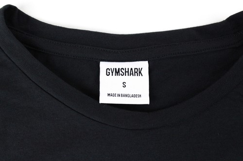 GYMSHARK Women Sport Top S Black Long Sleeve Crew Neck Cotton Blend Stretch - Picture 5 of 7