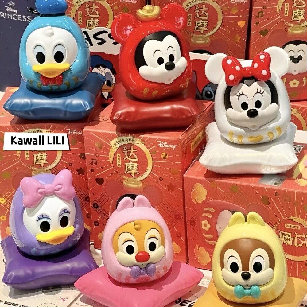 TOYTOY Disney Mickey Family Dharma Series Blind Box Collectible Figure Toy Gift Set  
