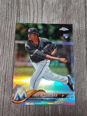 SANDY ALCANTARA 2018 TOPPS CHROME REFRAC…