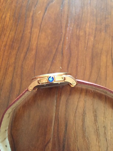 calibre rose gold plaited automatic mens watch 225014/3299