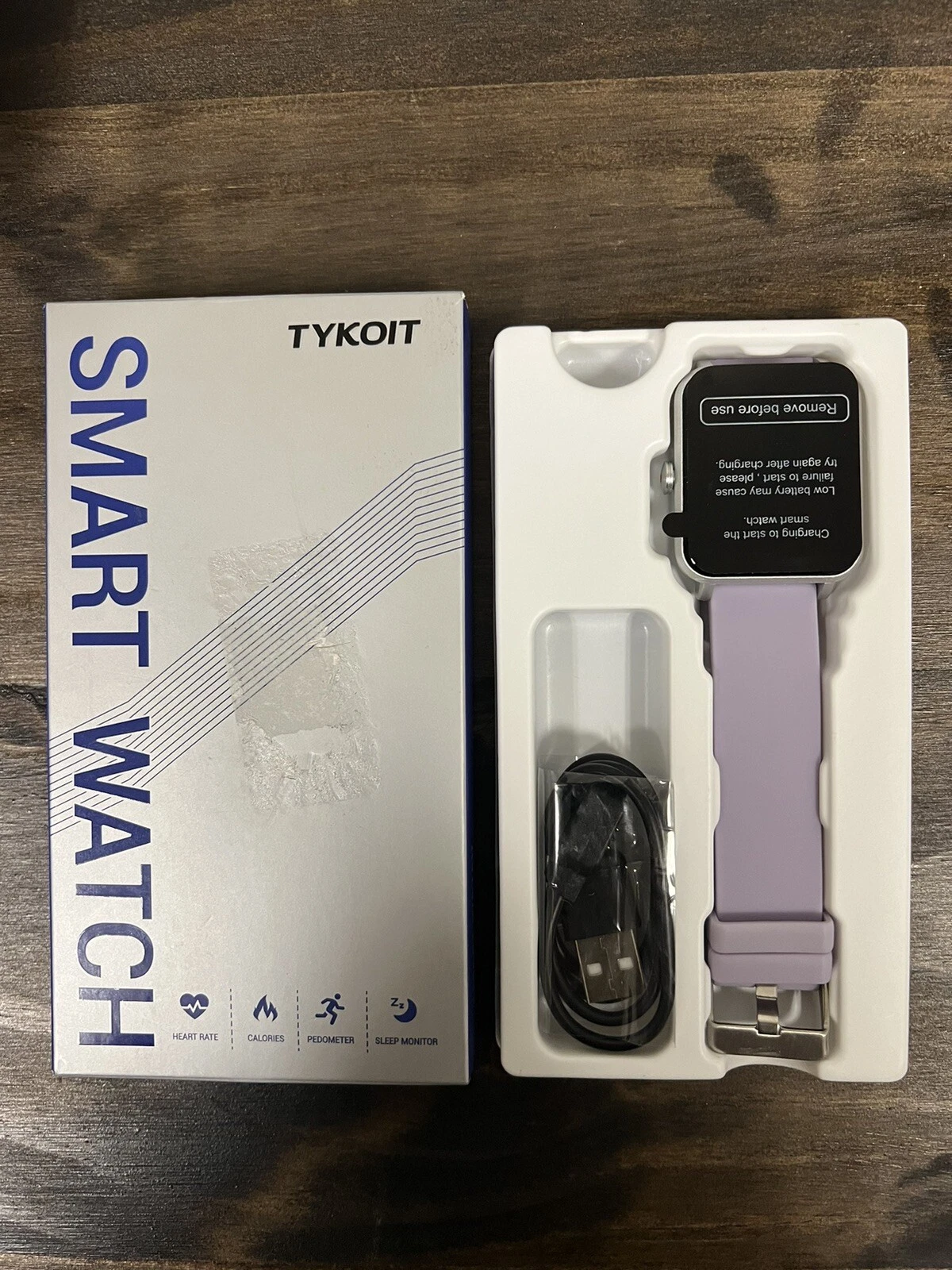 TYKOIT EW1 Smart Watch, Fitness Tracker with Heart Rate Monitor, Blood Oxygen