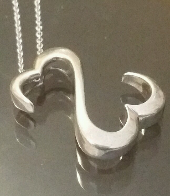 Kay Jeweler Open Hearts sterling silver slider pendant necklace by