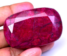 506.50 Ct Natural Huge Red Ruby Certified Earth-Mined Cushion Cut Loose Gemstone
