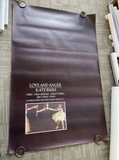 #186 1989 Kate Bush Love And Anger Record Subway Promo Poster deadstock 40x60”