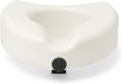 Medline Elevated Toilet Seat Riser W/Microban Antimicrobial Protection