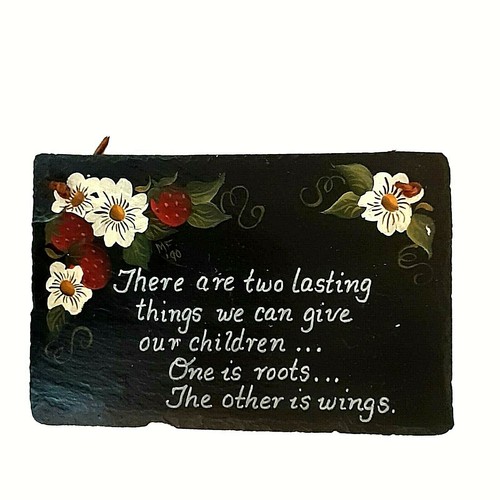 Black Slate Kids Saying Parents Saying Placque Wall Hanging 11x7 Cottage Core - Picture 5 of 10