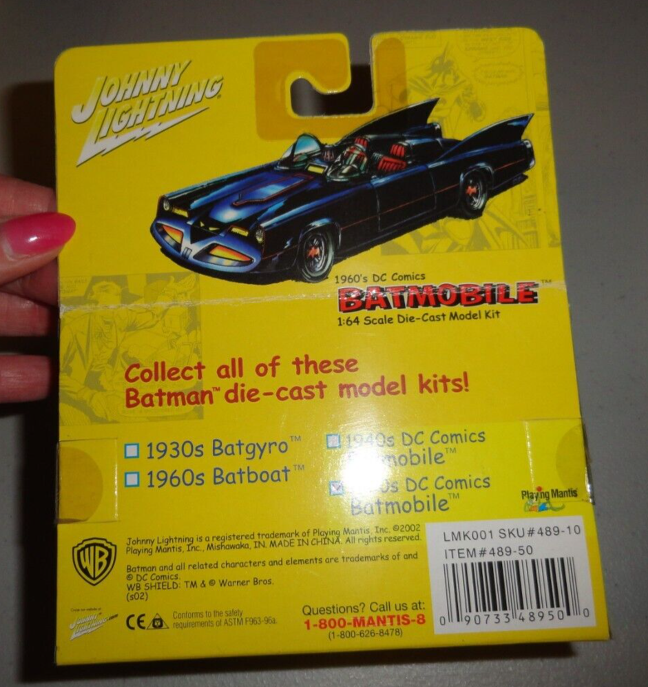 2002 Johnny Lightning 1960's DC Comics Batmobile 1:64 Scale