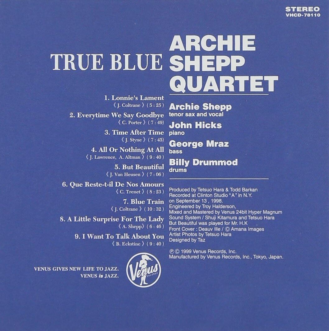 New CD Archie Shepp Quartet Jazz -True Blue- from Japan | eBay