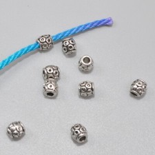 50pcs tibetan silver necklace bracelet beads charm spacer beads S052