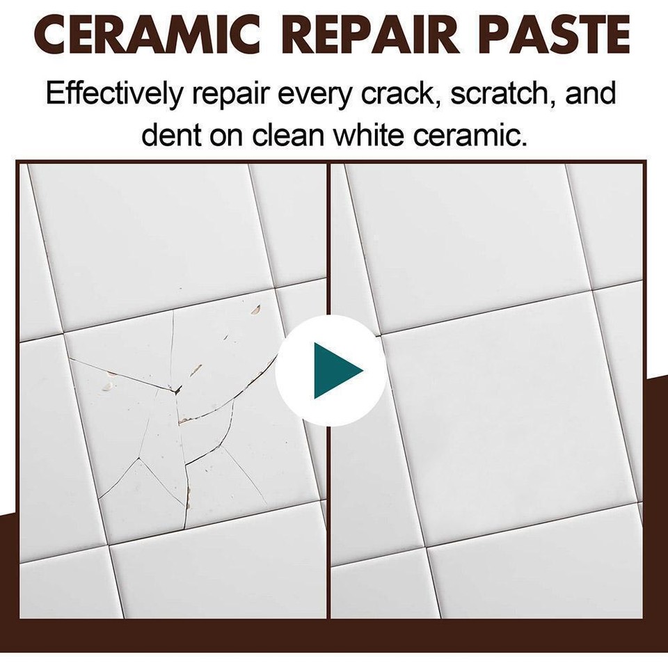 Tile Repair Paste Kit Bathroom Tub Repair Fiberglass Ceramic Porcelain