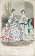 Engraving Fashion 10 3/16X6 11/16in Store Of Damsels 1861 Per Anais