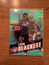 2022 Topps Chrome MLS Tyler Blackett Aqua Refractor /299 FC Cincinnati Playoffs