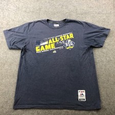 Majestic MLB All Star Game Shirt Mens XL Blue Yellow San Diego 2016 *