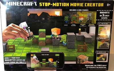 minecraft mini figures stop motion