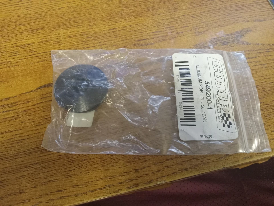 12 AN Port Plug for Front and Rear Dry Sump Ports Engine Engine Block 549200-1 - Image 2 of 3