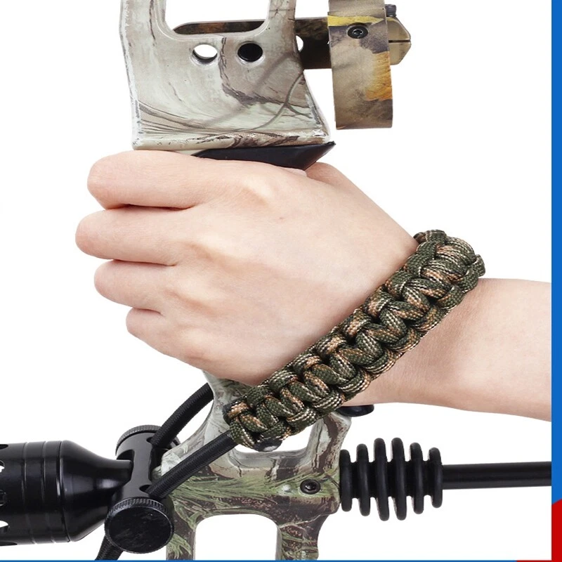 Eslingas de muñeca con arco compuesto de tiro con arco trenzadas ajustables correas para equipo de caza Foto 2 de 4