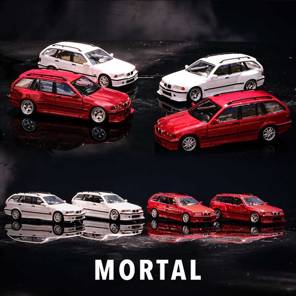 1/64 mortal BMW touring ミニカー 2台セット Mortal 1:64 3 Series E36 Alpina B8 4.6 Touring Diecast Model
