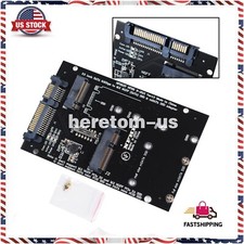 M.2 NGFF MSATA SSD to SATA 3.0 Adapter 2 in 1 Converter Card for PC Laptop 2230