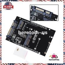 M.2 NGFF MSATA SSD to SATA 3.0 Adapter 2 in 1 Converter Card for PC Laptop 2230