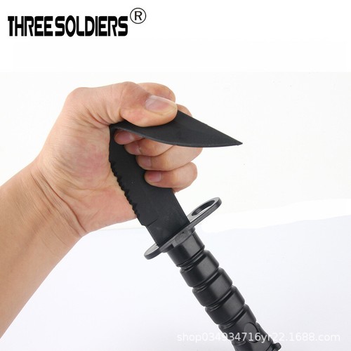 Tactical Rubber Plastic Soft Knife Training Film Props Knife Model Toy - Picture 2 of 21