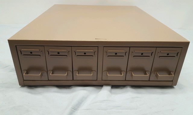 Cardinal Health M6360 2p Microscope S P Slide Storage Cabinet 6 Drawers For Sale Online