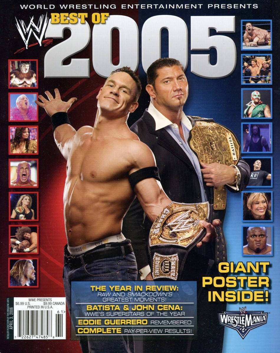 JOHN CENA/BATISTA WWE Magazine Best of 2005 EDDIE GUERRERO/TRIPLE