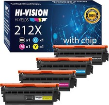 HI-VISION HI-YIELDS Compatible (BCMY) 2120X Toner Cartridges 4 Pack For HP