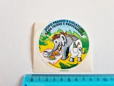 MENTADENT ELEPHANT STICKER STICKER STICKER STICKER VINTAGE 80s ORIGINAL