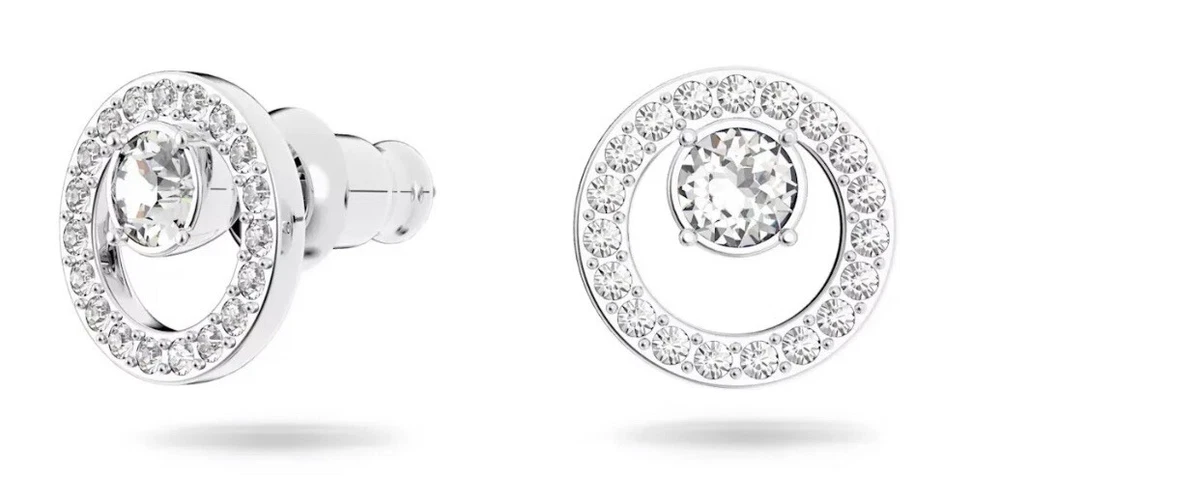 Swarovski creativity circle small pierced earrings deals