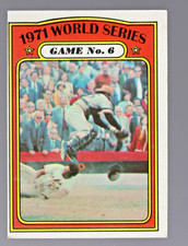 1972 Pittsburgh Pirates Topps #228 1971 World Series Game No. 6 Off Center
