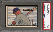 1951 Bowman Mickey Mantle #253 PSA 3
