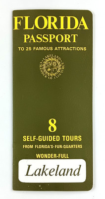 1970s Lakeland Florida Passport 25 Attractions 8 Tours FL VTG Travel Booklet