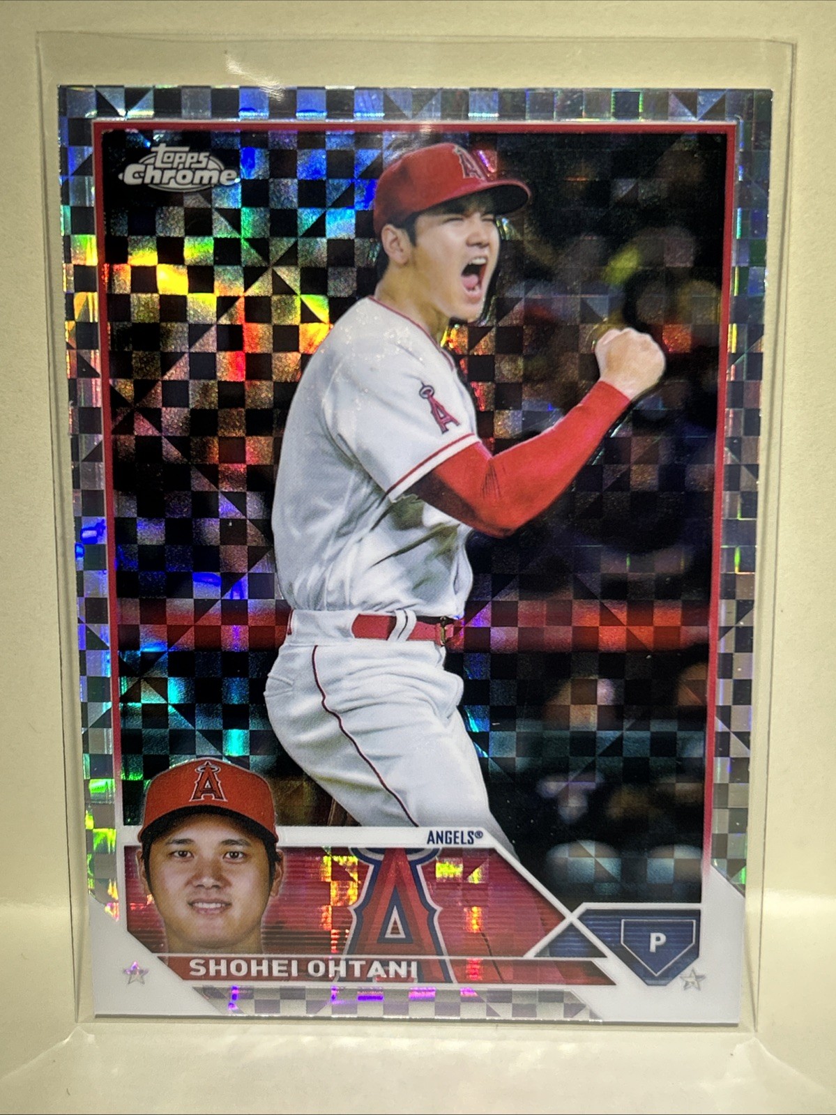 2023 Topps Chrome -🔥 Shohei Ohtani #17 🔥 X-Fractor 🔥MVP🔥Past Buyback Card