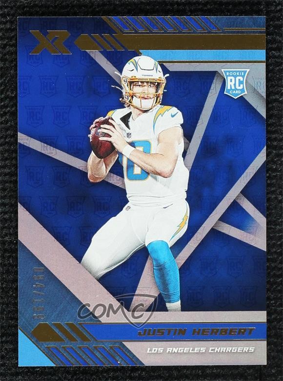 2020 Panini XR Rookie Blue 94/199 Justin Herbert #103 00jz
