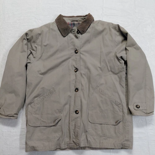Austin Clothing Co Jacket Mens XL  Beige Canvas Barn Chore Coat Flannel Lined - product listing photo